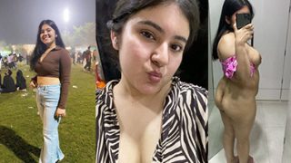 Horny Chubby Girl Masturbating – Nude Showing MMS