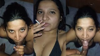 Horny Girl Smoking Drinking – Sucking Dick Riding Mms